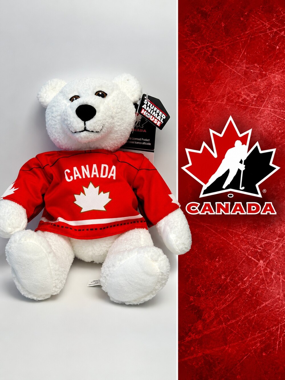 Hockey Canada White Bear Plush – Officially Licensed NEW